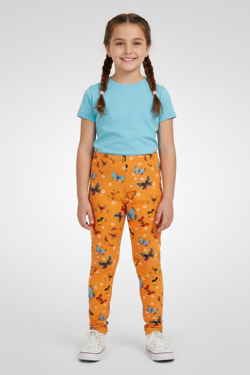 Hamleys Kids Girl Allover Print Leggings, Multicolor - Image 1